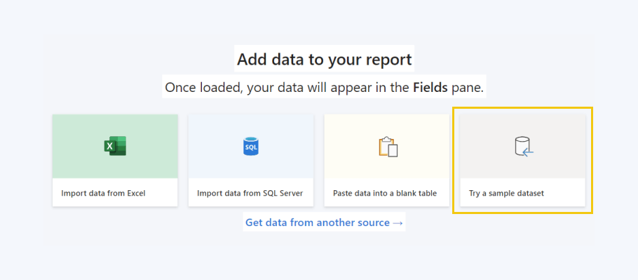 Add your data to the Power BI report 
