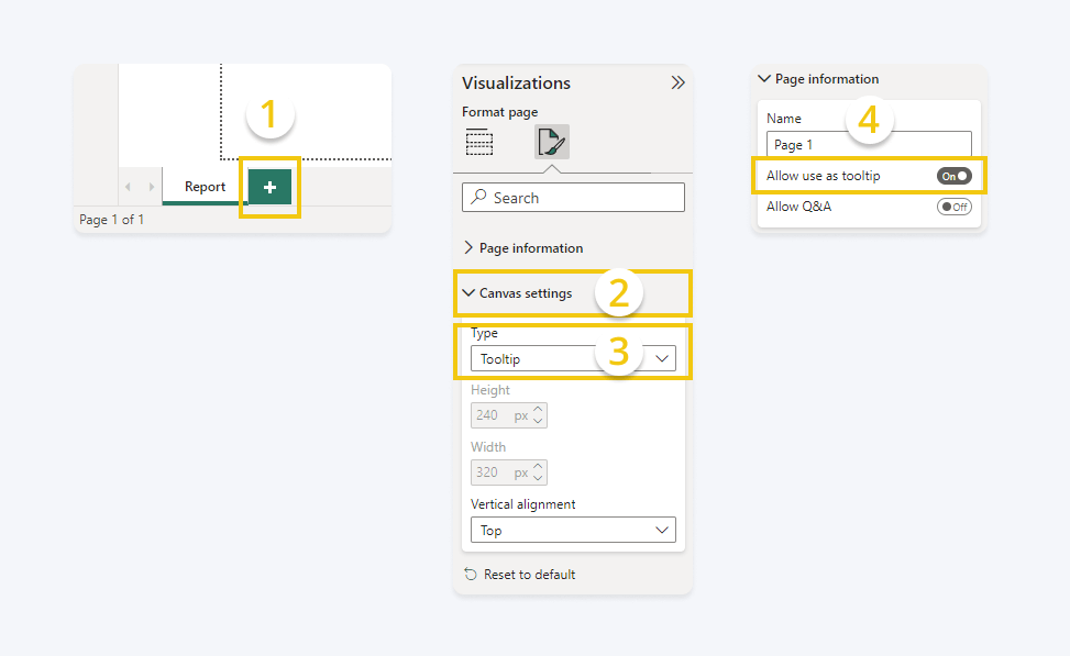 How to create Report Page Tooltip in Power BI