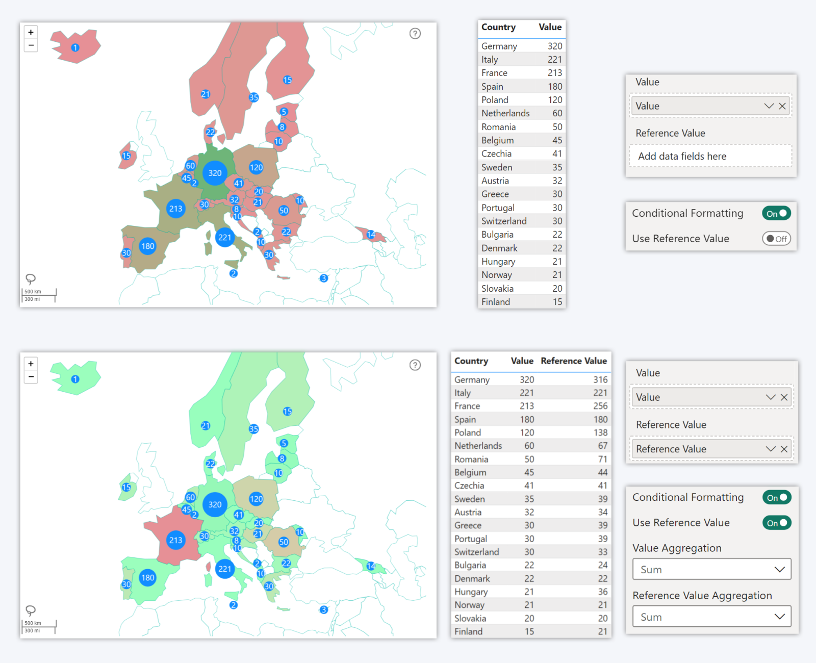 Conditional Formatting for ZoomCharts Map 