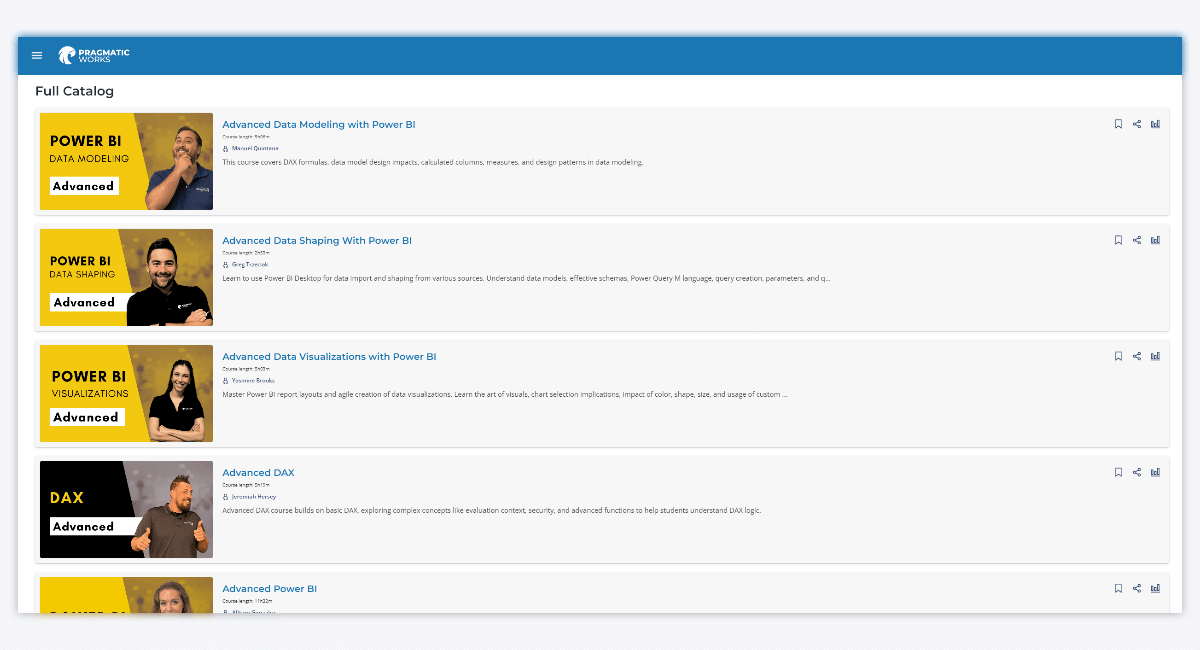 Pragmatic Works Free Power BI Training Courses