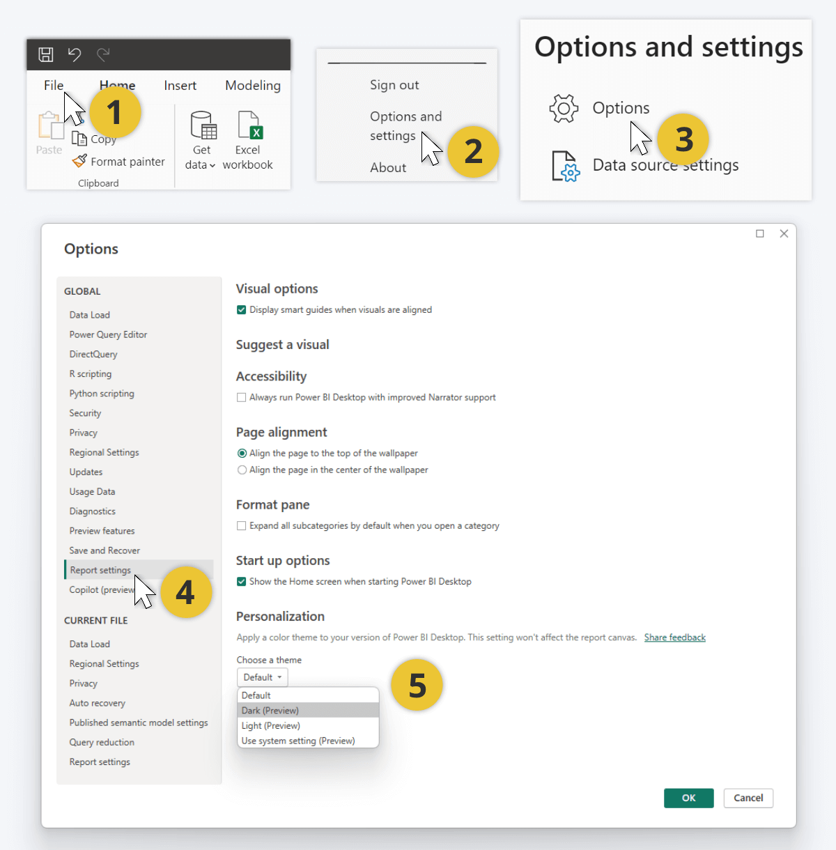 How To Enable Dark Mode in Power BI Desktop