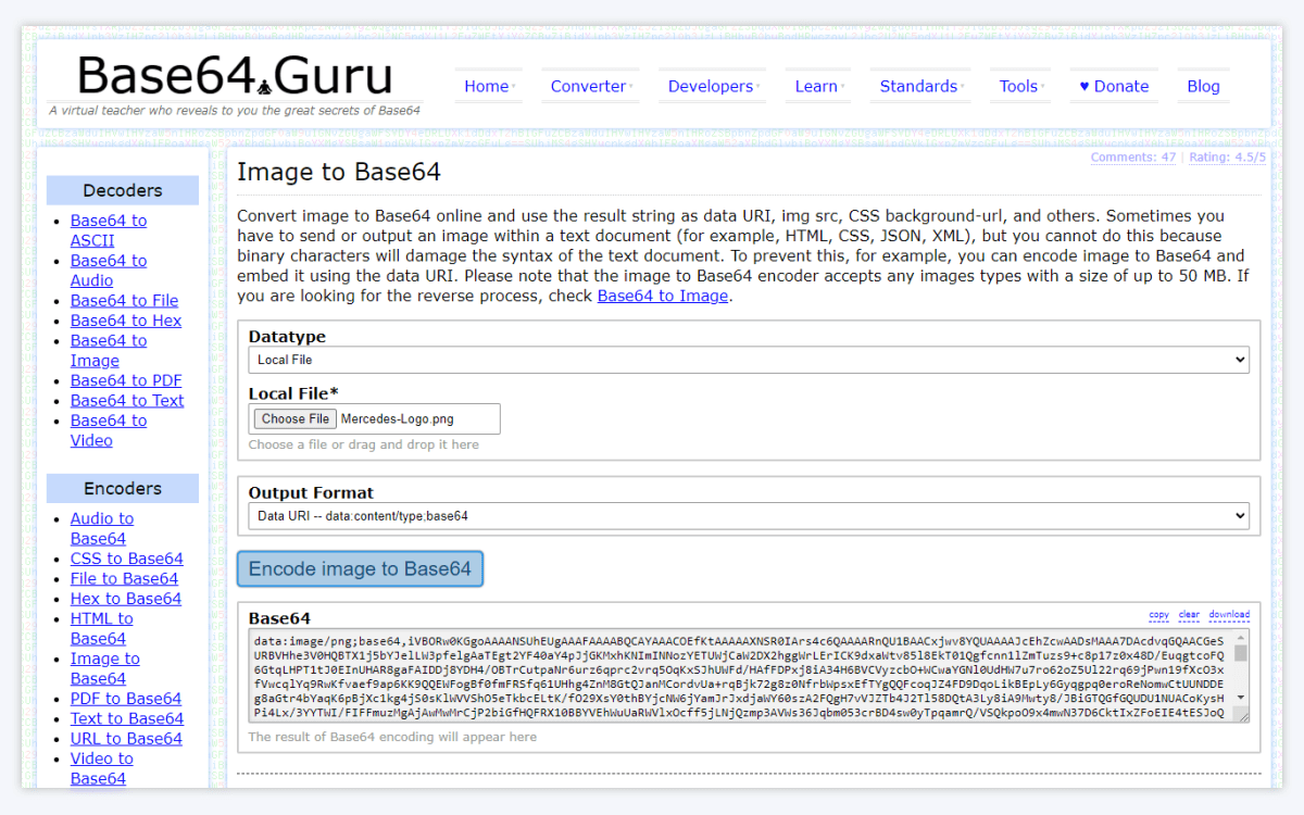 Convert images to base64 for use in ZoomCharts Pie and Donut visuals